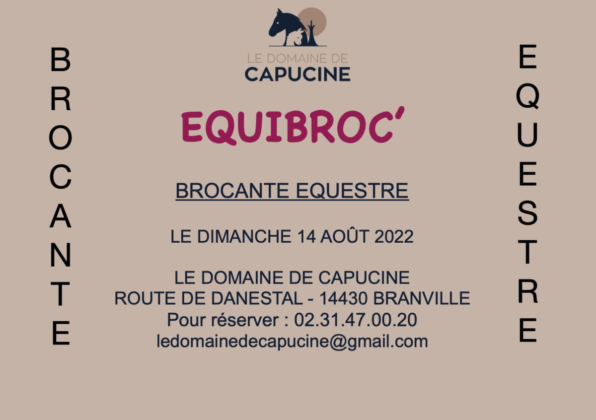 Le Domaine de Capucine centre équestre pension chevaux brocante normandie cabourg deauville