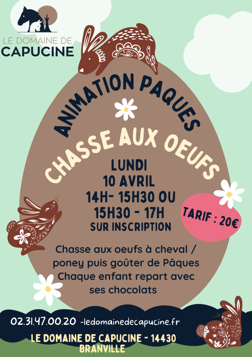 Le Domaine de Capucine centre équestre normandie deauville cabourg Caen houlgate calvados pâques cheval poney