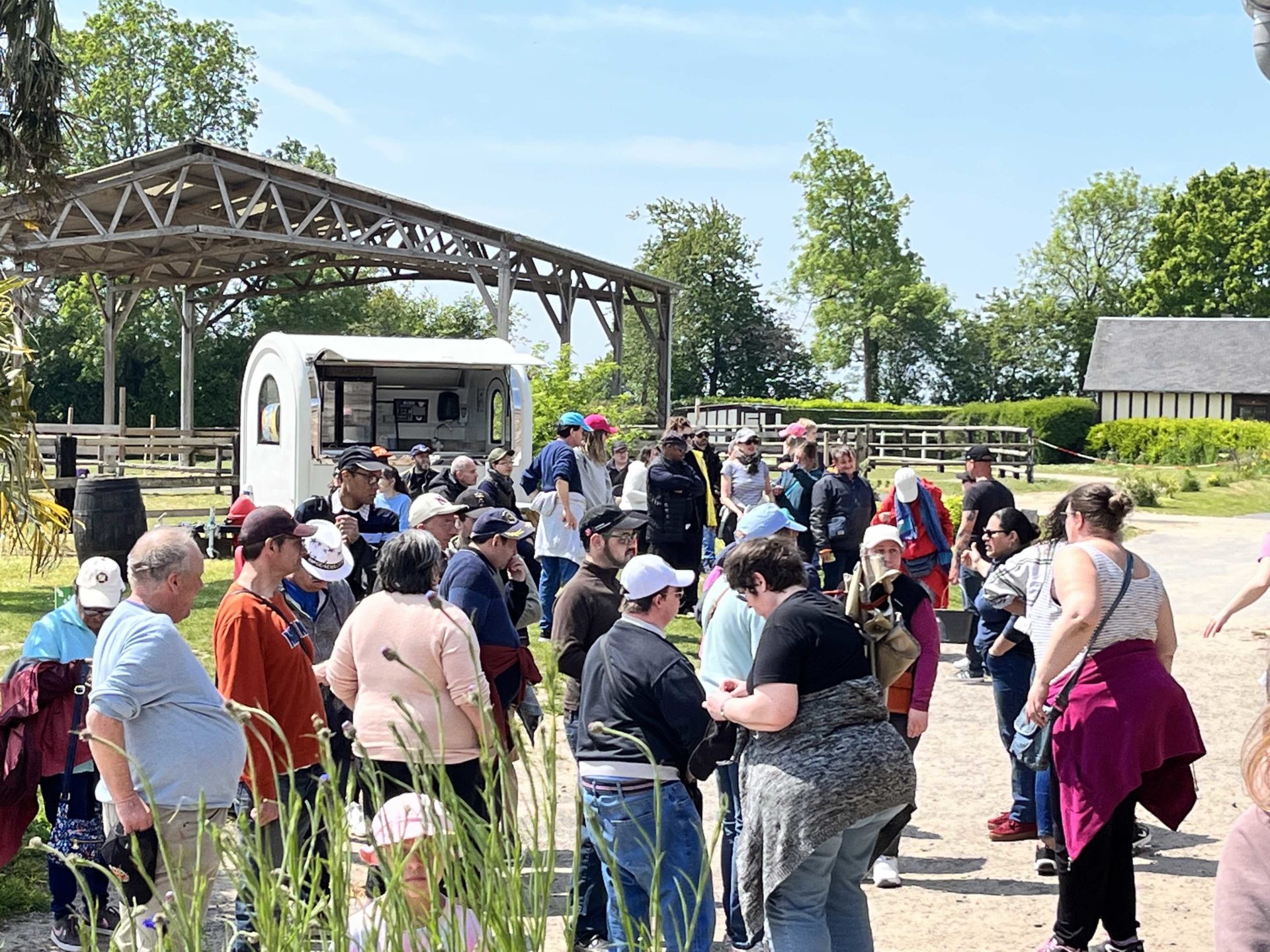 Visiteurs au Domaine de Capucine