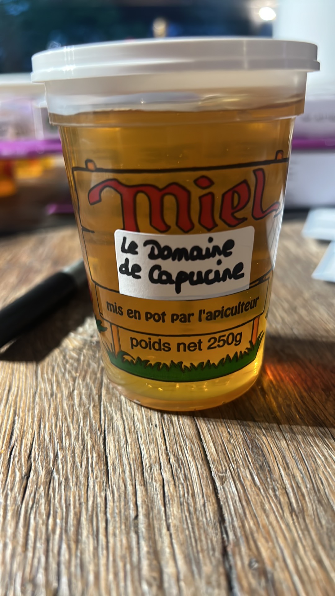 Pot de miel du Domaine de Capucine